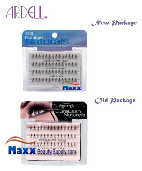 12 Package - Ardell DuraLash Natural Knot Free Flare Lashes - Short Black